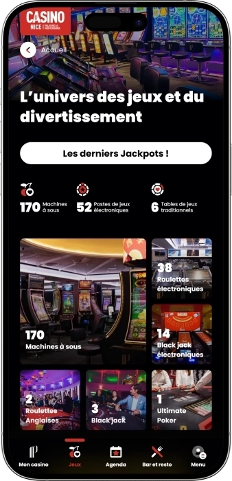 Application Casino de Nice - Palais de la Méditerranée